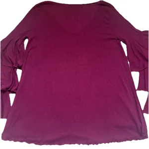 Free People Beach Magenta Size S Seashore Mini Dress Bell‎ Sleeves Boho Hippie thumbnail 9