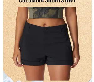 Columbia Shorts Women NWT OMNI-SHADE black new fishing hiking scouts outdoors thumbnail 1