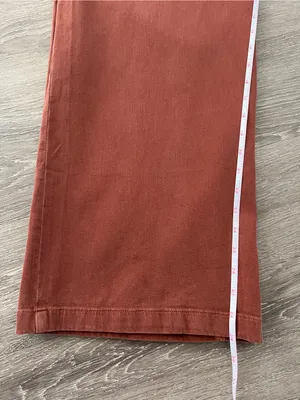 American Eagle Dreamy Drape Stretch Low Rise Ultra Wide Leg Pants 2 Dark Rust thumbnail 13