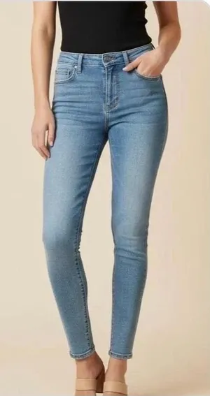 Universal Thread Skinny Jeans Women 0 Blue Super Stretch High Rise‎ Casual Denim thumbnail 1