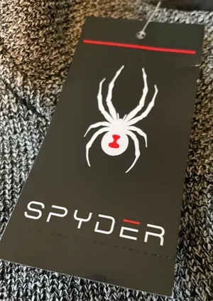 Spyder Sweater Sweatshirt Jacket 1/4 Snap Grey Black Men’s Small NEW NWT thumbnail 7