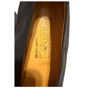 Vintage Harold's Black Suede Cap-Toe Flats Loafers‎ size 9AA Made in Italy thumbnail 8