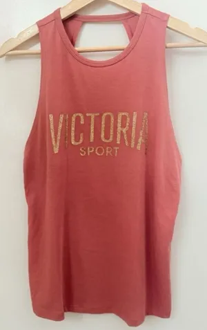 Victoria Sport Pink Tank Top. thumbnail 1