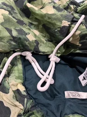 NWOT Free People Movement Happy Camper Hiking Pullover Jacket Green Camo Small thumbnail 10