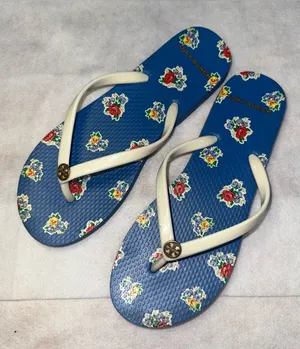 Tory Burch Floral Flip Flop Thong Sandal Women Size 5 Classic Flowers thumbnail 1