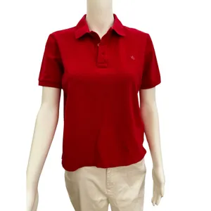 Vintage 90s Ralph Lauren Women’s Red Polo Shirt Medium thumbnail 7