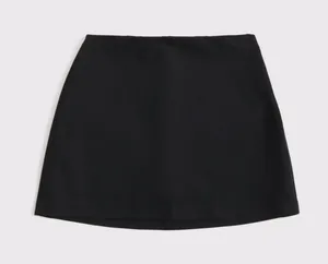Abercrombie Scarlett Mini Skort Linen White thumbnail 1