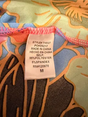 Entro NWOT Vibrant Floral Puff-Sleeve Peplum Top - Pink Multi thumbnail 6