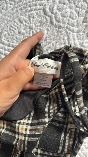 Kids Macy’s plaid romper thumbnail 2
