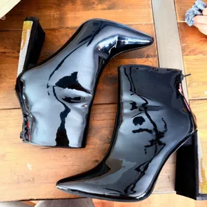 Flame rhinestone ankle boots Black Size 7.5 thumbnail 3