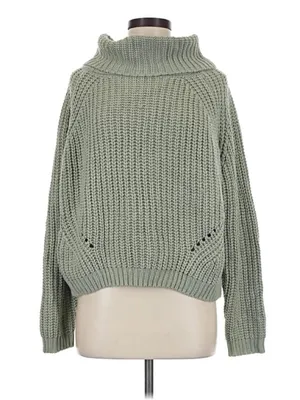 Moon and Madison Green Knit Sweater thumbnail 2