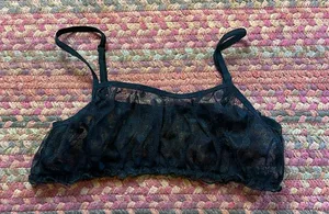 BLACK MESH BRALETTE Size XS thumbnail 1