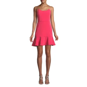 NWT Alice + Olivia Andalasia Fit & Flare Mini Dress Sz‎ 12 Watermelon Pink Party thumbnail 13
