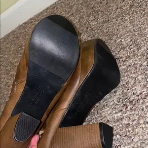 Womens New Dominique Nicole Brown Ankle Heeled Booties thumbnail 5