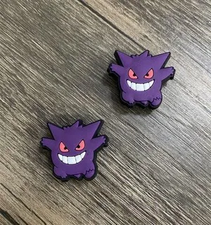 Pokemon Gengar Japanese Anime Video Game Charm For Crocs Shoe Charms - 2 Pieces thumbnail 3