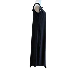 Lulus Maxi Dress Size Small Black Tank Minimalist Slinky Casual Beach Vacation thumbnail 5