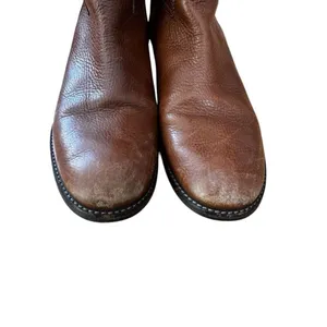 Tory Burch Jolie Riding Boots Pebbled Brown Leather 10.5 thumbnail 3