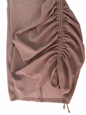Windsor Glam Life Ruched Mini Dress in Dusty Rose Size L NWT thumbnail 2