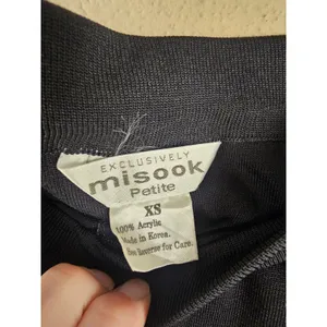 Misook Womens Black‎ Pull On Pants XS Petite thumbnail 3