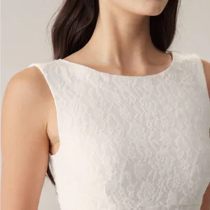 Rihoas White Lace Backless Mini Dress thumbnail 3