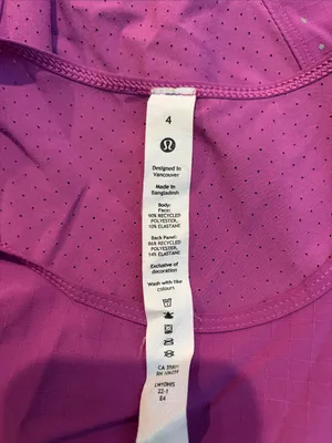 LULULEMON lightweight purple running tank thumbnail 5