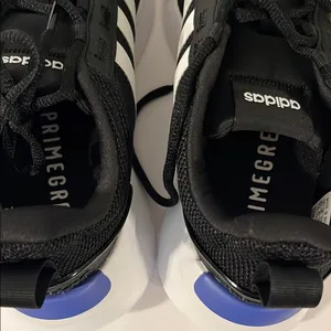 Adidas Black and White Shoes with Blue and Red Details thumbnail 6