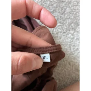 Anrabess Brown Sleeveless Cargo Pocket Jumpsuit XL Cross Back Jogger Hem Romper thumbnail 8