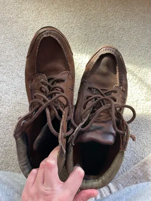 American Eagle Dakota 90s Brown Leather Boots thumbnail 6