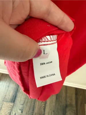 OShopLive Red Off Shoulder Maxi Dress Puff Sleeve NWT Women’s Large 100% Cotton thumbnail 6