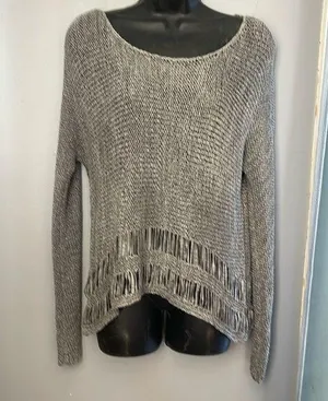 Abercrombie and Fitch knit gray sweater size XS thumbnail 1