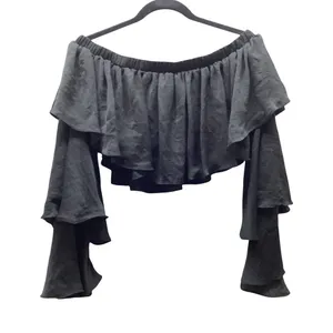The Sang Size Large Black Off The Shoulder Top. Preloved thumbnail 5
