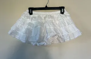 Aritzia theo poplin ruffle skirt thumbnail 1