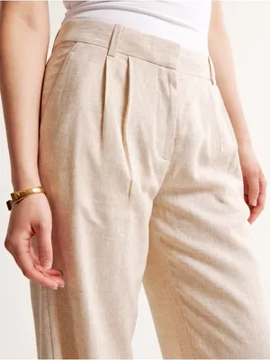 Abercrombie & Fitch Linen Blend Sloane Trouser Pants Small thumbnail 3