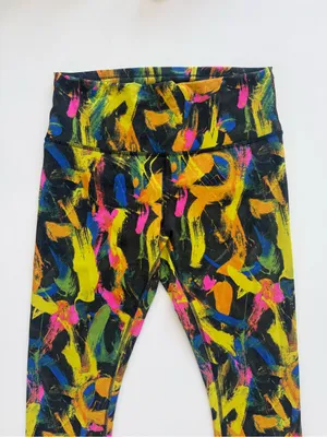 lululemon Wunder Train High-Rise Tight 25" - Undertone Black Multi - Size 12 thumbnail 4