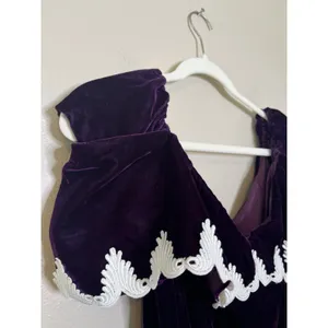 Women's Velvet Dress Jordan Gothic Evening Long Maxi 90s Whimsigoth Embroidered thumbnail 3