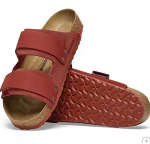 Birkenstock Uji Nubuck-Suede Leather in Sienna Red thumbnail 1