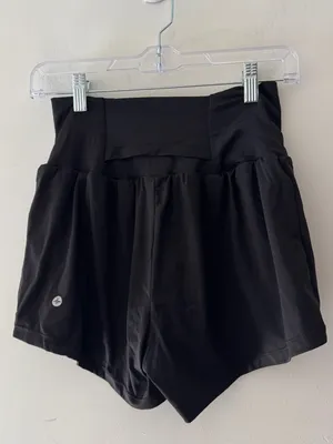 Halara Black Athletic Shorts Double Layer 2 in 1 thumbnail 3