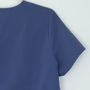 Figs Womens Catarina One‎ Pocket Scrub Top Size M Blue Short Sleeve Nursing Work thumbnail 8