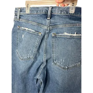 Abercrombie & Fitch Curve Love Ultra‎ High Rise 90s Straight Jeans Size 32/14 thumbnail 9