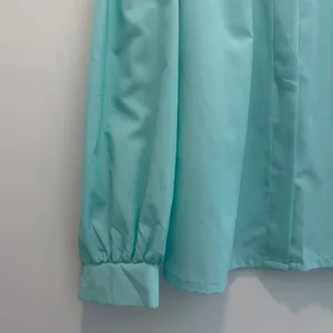 Judy Bond Vintage Women's Size 10 Aqua Bow Blouse Long Sleeve Button Up thumbnail 4