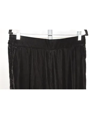 NWT GAP Women's Black Velvet Lounge Pants Medium thumbnail 5