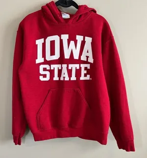 ✨ Gildan Red Iowa State‎ University Hoodie Small thumbnail 1