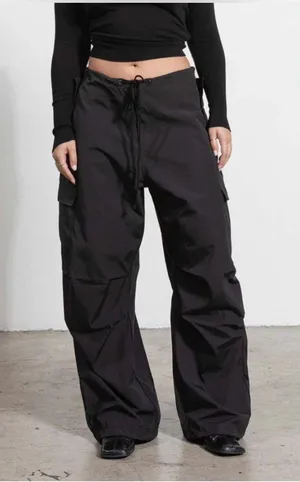 Local European Black Parachute Pants thumbnail 1