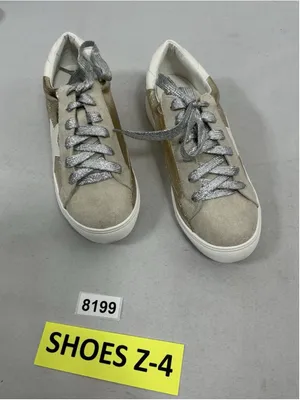 Womans New Nature Breeze Dale Lace Up 2 Tone Fashion Sneakers 7.5 Gold thumbnail 1
