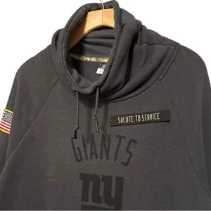 Nike Size M Charcoal Gray NFL NY Giants Salute To Service Cowl Neck Sweatshirt thumbnail 2