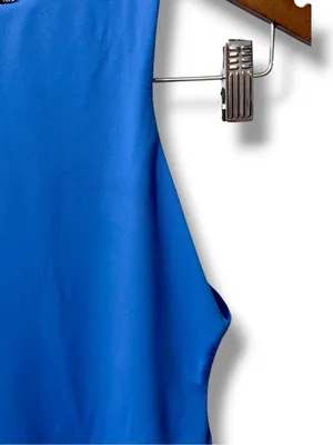 ZARA | EUC Turkey Bright Royal Blue High Neck Stretch Sleeveless Bodysuit (S) thumbnail 6