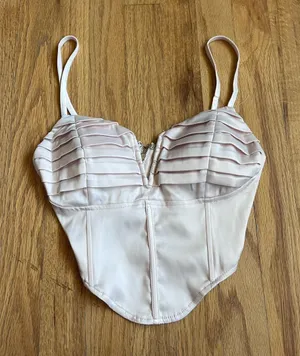 Princess Polly champagne corset top size 6 thumbnail 1