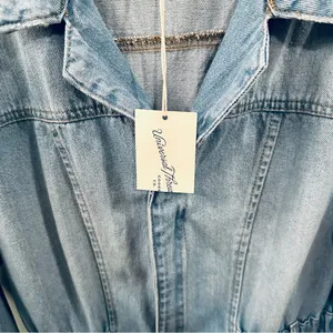 Universal Threads Mid Length Distressed Jean Jacket NWT Size 16 thumbnail 2