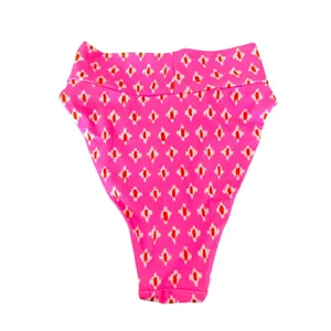 AERIE Printed High Waist Bikini Bottom Pink Small‎ NEW NWT thumbnail 2