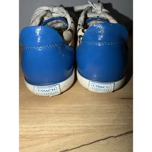COACH Barrett Signature Canvas Sneakers Women's Size 7.5 Brown Khaki Blue L thumbnail 8